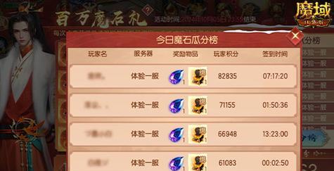 魔域中哪些活动或任务能快速赚取魔石？  第1张